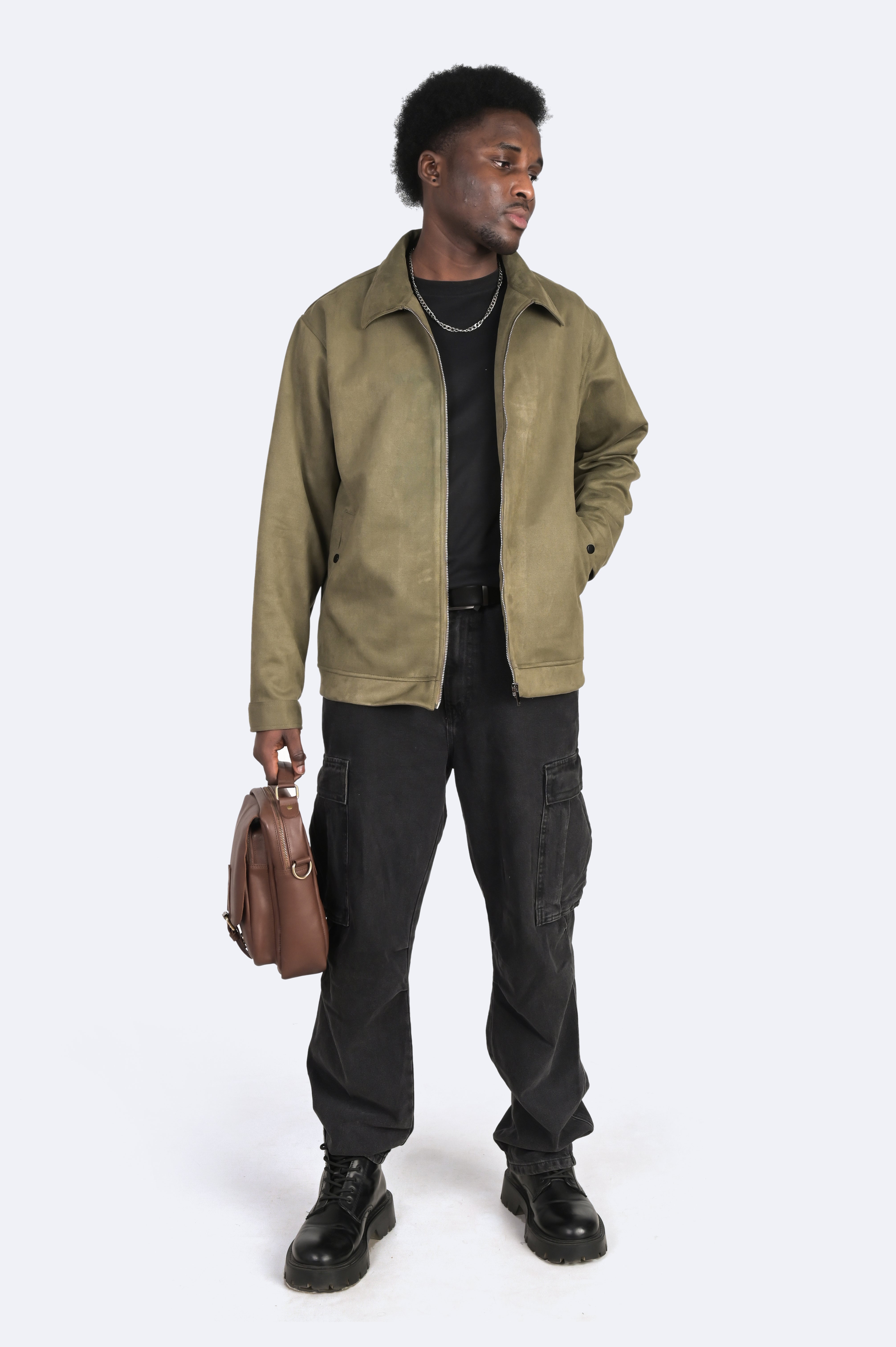 Polo suede jacket sales